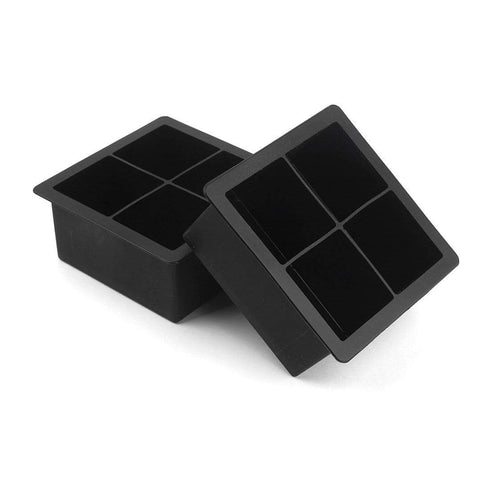 AussieSuperStore Homeware Supplies Silicone Jumbo Rocks Blocks Ice Cube Trays Silicone Jumbo Rocks Blocks Ice Cube Trays | Kitchenware Gifts CB4SQUAREICEPACKX2